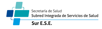 Logo Subred Integrada de Servicios de Salud Sur E.S.E.